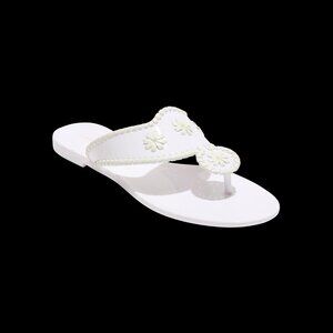 Jack Rogers $60 Jacks Jelly White Sz 9 NIB!